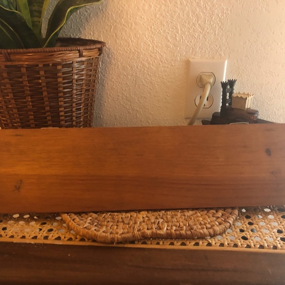 American Retro Wall Decor Vintage Simple Long Wooden Wall Shelf